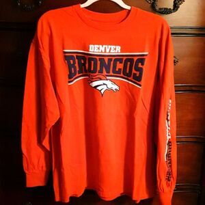 Denver Broncos Spell out Long Sleeve Tee sz XL